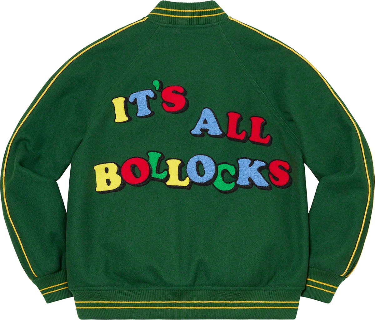 Jamie Reid/Supreme It's All Bollocks Varsity Jacket view 17